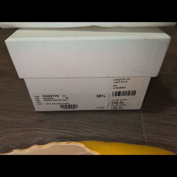 Chloe Scallop Lauren Ballerina Edge Nappa Leather Flats size 38.5 - Picture 8 of 8